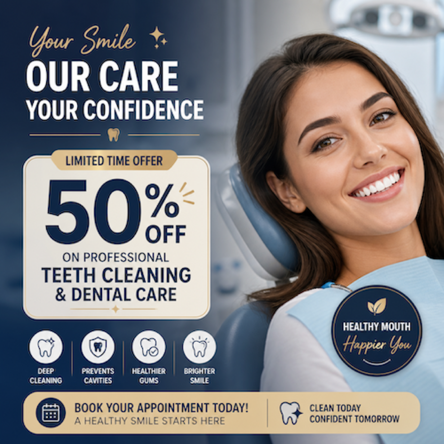 Dentist promotion created with PromoGen