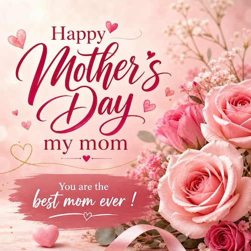 Mother's Day card created with PromoGen